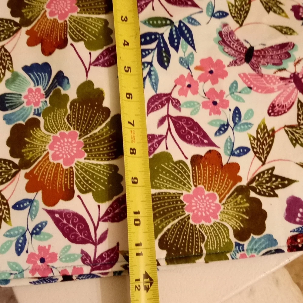 Vintage Handcrafted Set of 8 PlaceMats  Floral Butterflies Thick 16